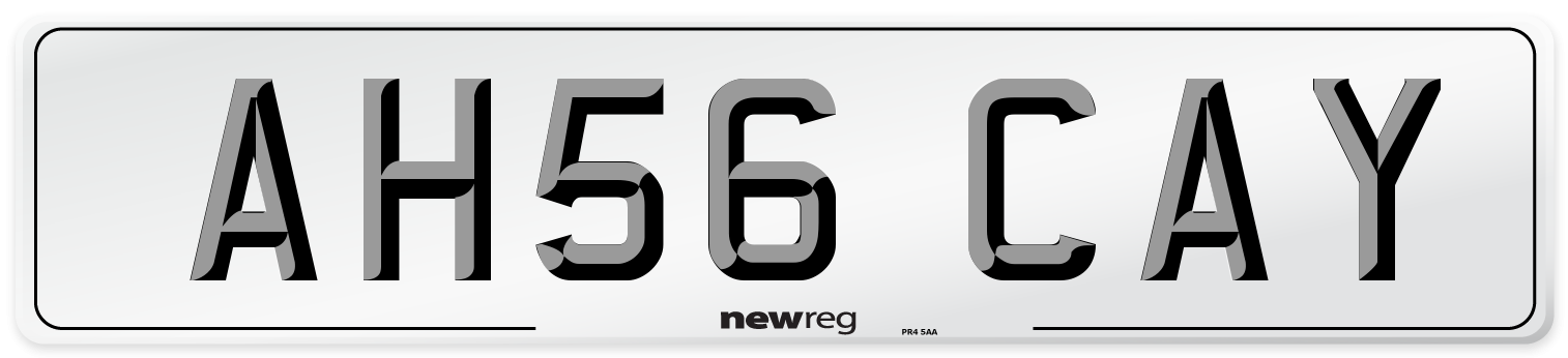 AH56 CAY Number Plate from New Reg